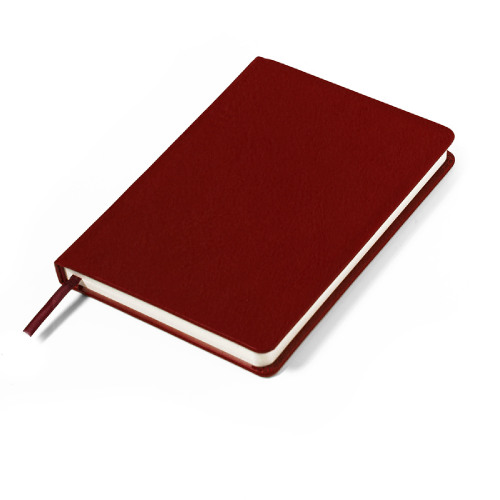 Ежедневник недатированный Duncan, формат А5,  в линейку (бордовый)