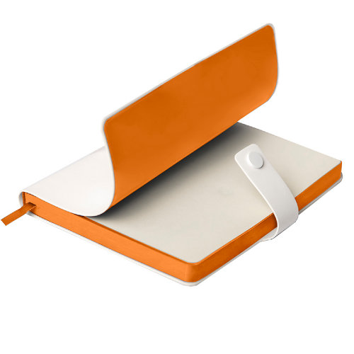 Ежедневник недатированный STELLAR, формат А5 (белый, оранжевый)