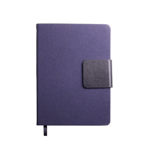 Ежедневник недатированный Mod, А5, фиолетовый, кремовый блок (фиолетовый)