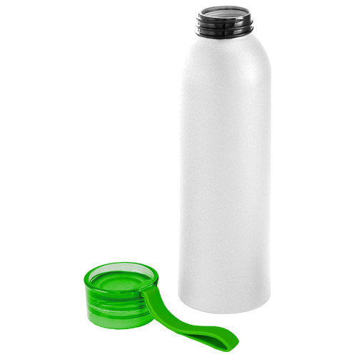 Бутылка для воды VIKING WHITE 650мл. Белая с салатовой крышкой 6143.15