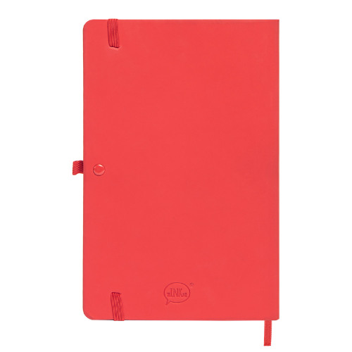 Бизнес-блокнот SILKY, формат А5, в клетку (красный)
