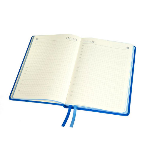 Ежедневник недатированный Softie, формат А5, в клетку (синий)