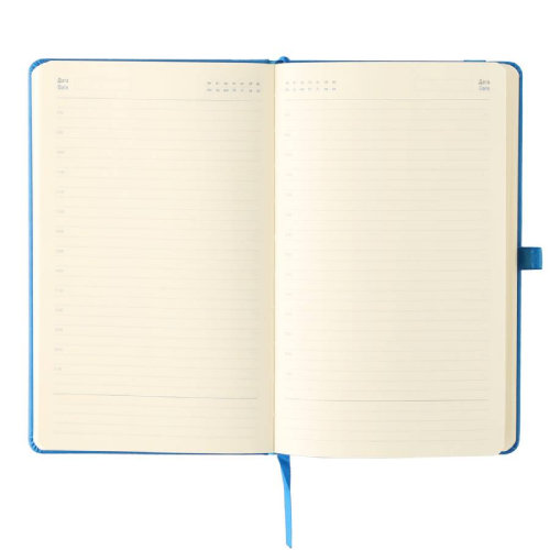 Ежедневник недатированный Hamilton, формат A5, в линейку (ярко-синий)
