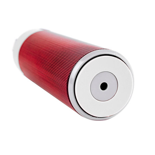 Bluetooth колонка TURBO TUBE с зарядным устройством (2000mAh) и моноподом  (красный, серый)