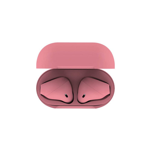 Наушники беспроводные с зарядным боксом TWS AIR SOFT, цвет розовый (розовый)