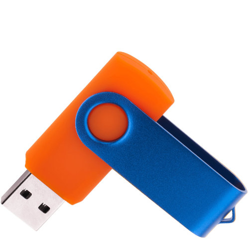 Флешка TWIST COLOR MIX Оранжевая с синим 4016.05.01.16ГБ3.0