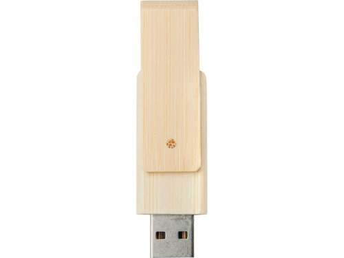 Rotate, USB-накопитель объемом 16 ГБ из бамбука, бежевый