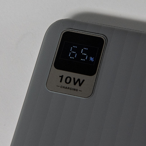 Универсальный аккумулятор OMG Wave 10 (10000 мАч), серый, 14,9х6.7х1,6 см (серый)