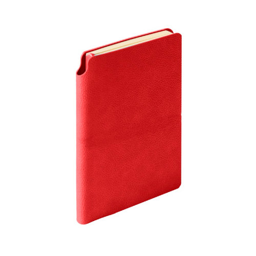 Ежедневник недатированный SALLY, A6, красный, кремовый блок (красный)