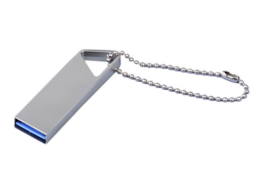 USB 3.0-флешка на 16 Гб с мини чипом, компактный дизайн, отверстие треугольной формы для цепочки