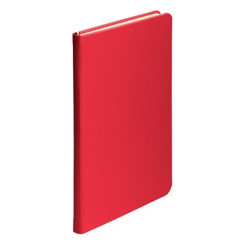 Ежедневник недатированный SIMPLY FIRM, А5,  красный, кремовый блок, в линейку (красный)