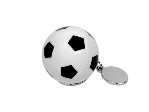 Флешка в виде футбольного мяча, 16 Гб, белый/черный