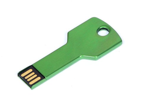 Флешка в виде ключа, 16 Гб, зеленый