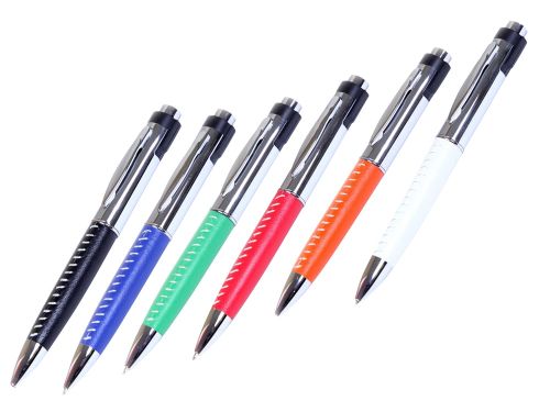 Флешка в виде ручки с мини чипом, 32 Гб, синий/серебристый