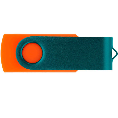 Флешка TWIST COLOR MIX Оранжевая с зеленым 4016.05.02.16ГБ3.0