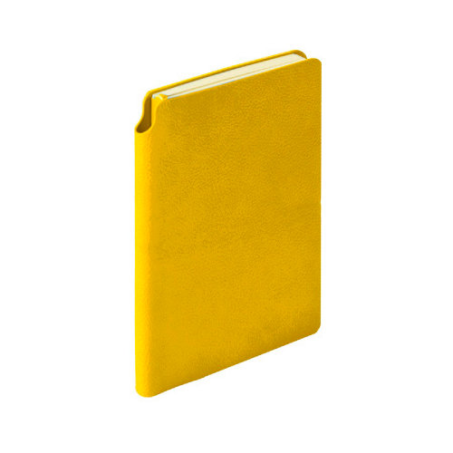 Ежедневник недатированный SALLY, A6, желтый, кремовый блок (желтый)