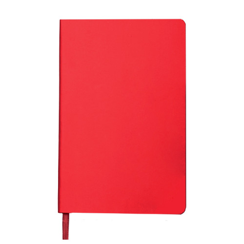 Ежедневник недатированный SIMPLY FIRM, А5,  красный, кремовый блок, в линейку (красный)