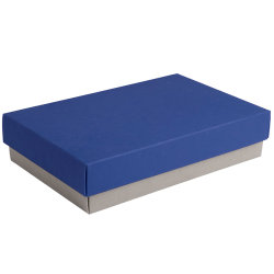 Коробка подарочная CRAFT BOX (серый, синий)