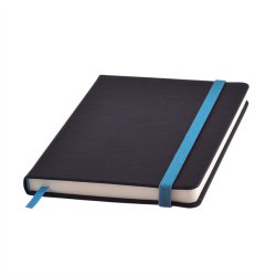 Ежедневник недатированный Ray, формат А5, в клетку (тёмно-серый, голубой)
