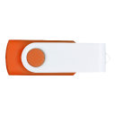 Флешка TWIST WHITE COLOR Оранжевая с белым 4015.05.07.4ГБ