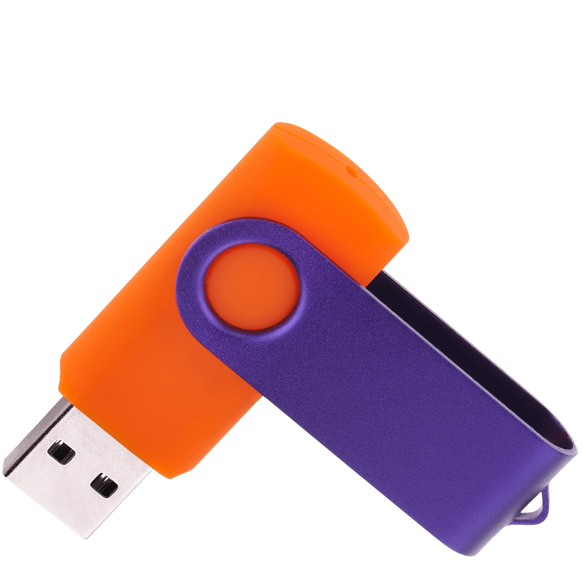 Флешка TWIST COLOR MIX Оранжевая с фиолетовым 4016.05.11.64ГБ