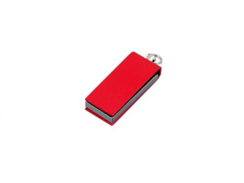 Флешка с мини чипом, минимальный размер, цветной  корпус, 64 Гб, красный