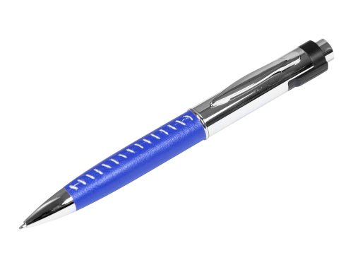 Флешка в виде ручки с мини чипом, 64 Гб, синий/серебристый
