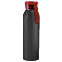 Бутылка для воды VIKING BLACK 650мл. Черная с красной крышкой 6142.03