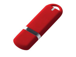 USB-флешка на 8 ГБ с покрытием soft-touch, красный