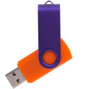 Флешка TWIST COLOR MIX Оранжевая с фиолетовым 4016.05.11.16ГБ3.0