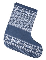 Новогодний носок «Скандик», синий (индиго)