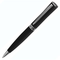 Ручка шариковая WIZARD, металл, черная паста (черный, серебристый)